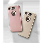Wholesale iPhone 8 Plus / 7 Plus Strong Armor Case with Hidden Metal Plate (Gold)